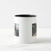 花崗岩ゲート鉄道模型 マグカップ (中央)