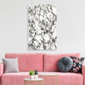 花崗岩テクスチャ |黒の大理石の背景 キャンバスプリント (インサイチュ (リビング))