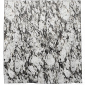 花崗岩テクスチャ |黒の大理石の背景 シャワーカーテン (正面)