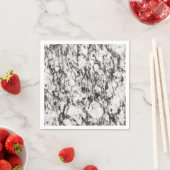 花崗岩テクスチャ |黒の大理石の背景 スタンダードカクテルナプキン (インサイチュ)