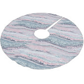 花崗岩ピンクブルーグレー大理石石板瑪瑙ストーン ブラッシュドポリエステルツリースカート (アングル)