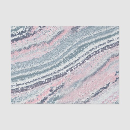 花崗岩ピンクブルーグレー大理石石板瑪瑙ストーン 薄葉紙 (正面)