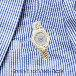 花崗岩ブラックウォッチ 腕時計