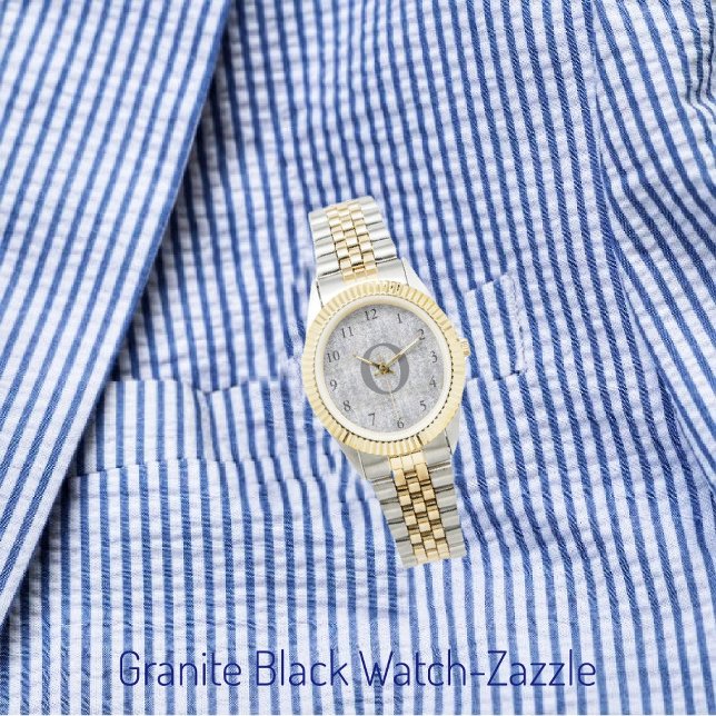 花崗岩ブラックウォッチ 腕時計 (クリエイターアップロード済み)