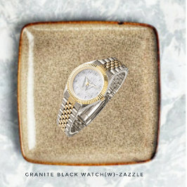花崗岩ブラックウォッチ 腕時計