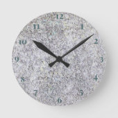 花崗岩ブラック ラウンド壁時計 (正面)