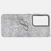 花崗岩ブラック SAMSUNG GALAXYケース (裏面横)