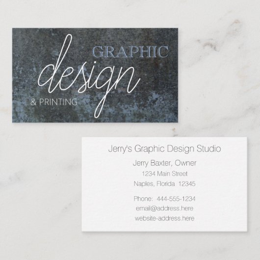 花崗岩プロフェッショナル名刺 名刺 (正面/裏面)