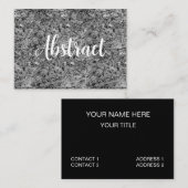 花崗岩モザイク抽象芸術石大理石パターン 名刺 (正面/裏面)