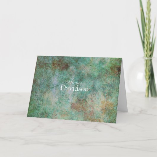 花崗岩モダンノートカード カード (正面)