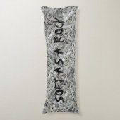 花崗岩ロックホワイト文字 ボディピロー (正面縦)