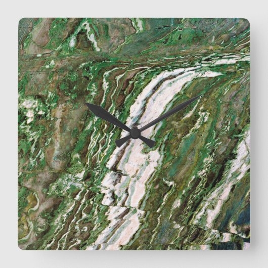 花崗岩型石模様アクリル壁時計 スクエア壁時計 (正面)