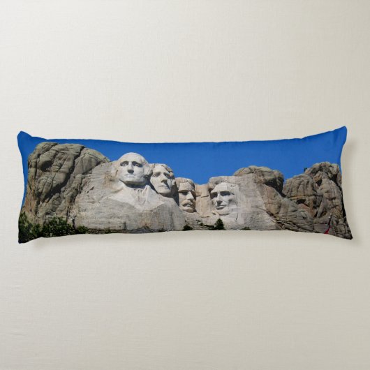 花崗岩山ラシュモアに彫られたアメリカの大統領 ボディピロー (裏面)