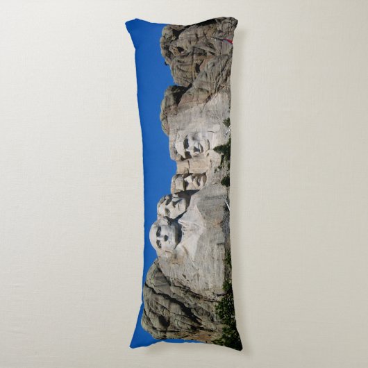 花崗岩山ラシュモアに彫られたアメリカの大統領 ボディピロー (正面縦)