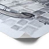 花崗岩建物、サルテン | Corsica，フランス ポスター (角)