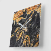 花崗岩石模様アクリル壁時計 スクエア壁時計 (傾斜)