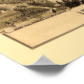 花崗岩秋, MNパノラママップ – 1874 ポスター (角)