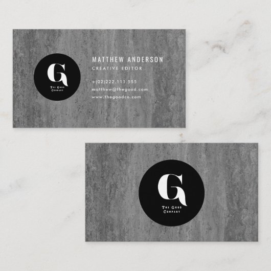 花崗岩 名刺 (正面/裏面)