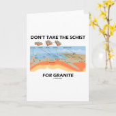 花崗岩（地質学のユーモア）のために片岩を取らない カード (黄色い花)