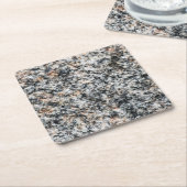 花崗岩 – 懸命岩 スクエアペーパーコースター (アングル)