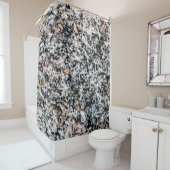 花崗岩 – 石のテクスチャ シャワーカーテン (インサイチュ)