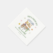 花市場は市場から新鮮なブライダルシャワー スタンダードカクテルナプキン (角)