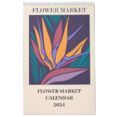 花市場カレンダーかわいらし カレンダー (カバー)
