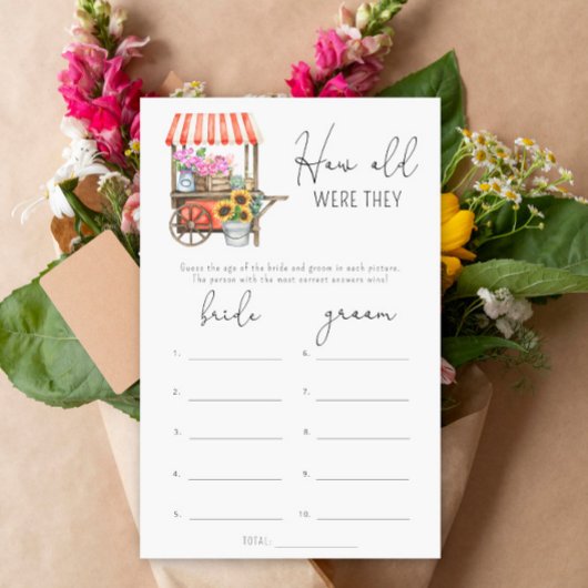 花市場彼らは何歳だったブライダルゲーム