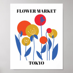 花市場編集可能Tokyo ポスター