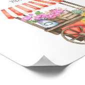 花市場 – あなたのレシピカードはこちらポスター ポスター (角)