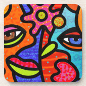 "花市場" コースター (正面)