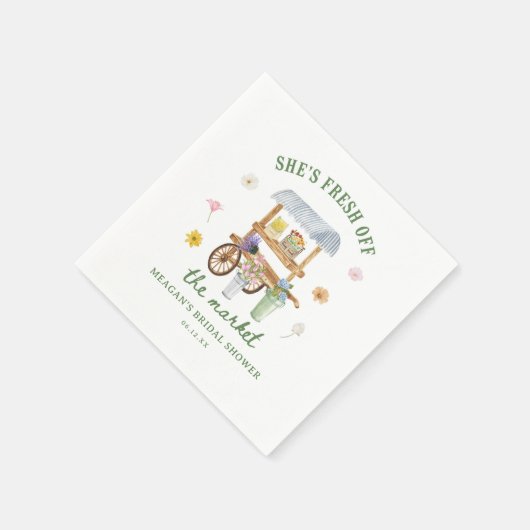 花市場 フレッシュ オフ ザ マーケット ブライダル シャワー スタンダードカクテルナプキン (角)