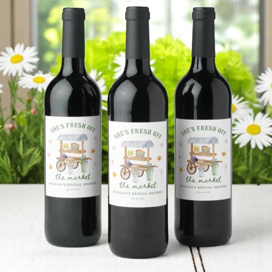 花市場 フレッシュ オフ ザ マーケット ブライダル シャワー ワインラベル