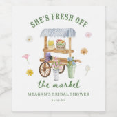 花市場 フレッシュ オフ ザ マーケット ブライダル シャワー ワインラベル (シングルラベル)