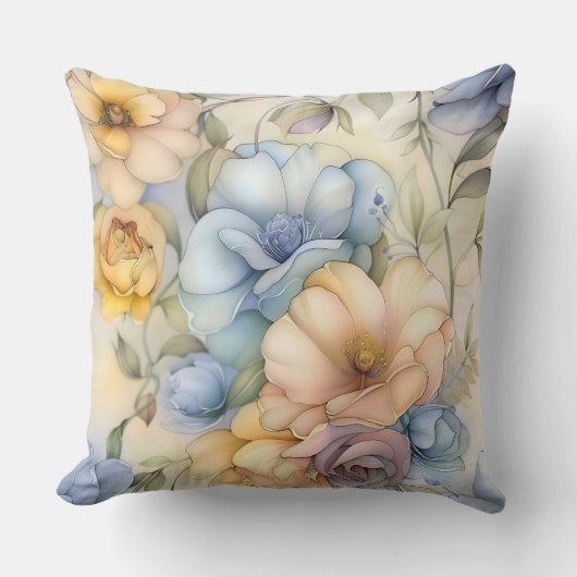 花弁お洒落照明植物学 クッション (正面)