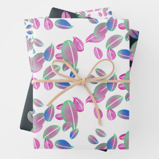 花弁かわいらし詰め合わせ包装紙 ラッピングペーパーシート