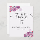 花弁ささやきテーブル番号記号 (正面/裏面)