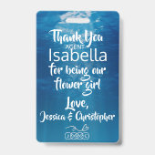 花弁のパトロールのフラワー・ガールのバッジ バッジ (裏面)