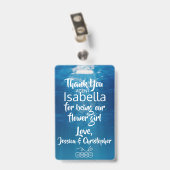 花弁のパトロールのフラワー・ガールのバッジ バッジ (クリップ付き裏面)