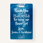 花弁のパトロールのフラワー・ガールのバッジ バッジ (裏面)