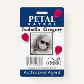 花弁のパトロールのフラワー・ガールのバッジ バッジ (正面)