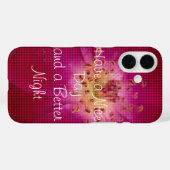 花弁の美しさ | 市松模様のバラの花びら模様アート Case-Mate iPhoneケース (裏面 (横))