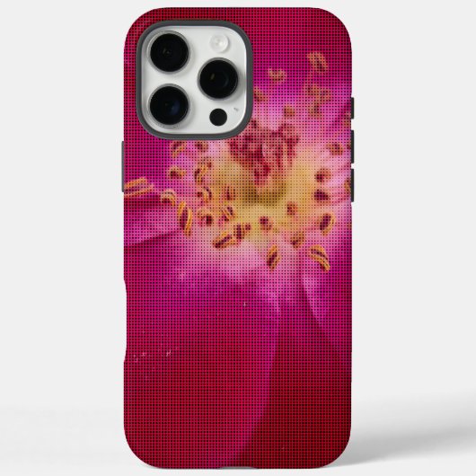 花弁の美しさ | 市松模様のバラの花弁パターンアート Case-Mate iPhoneケース (裏面)