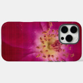 花弁の美しさ | 市松模様のバラの花弁パターンアート Case-Mate iPhoneケース (裏面 (横))