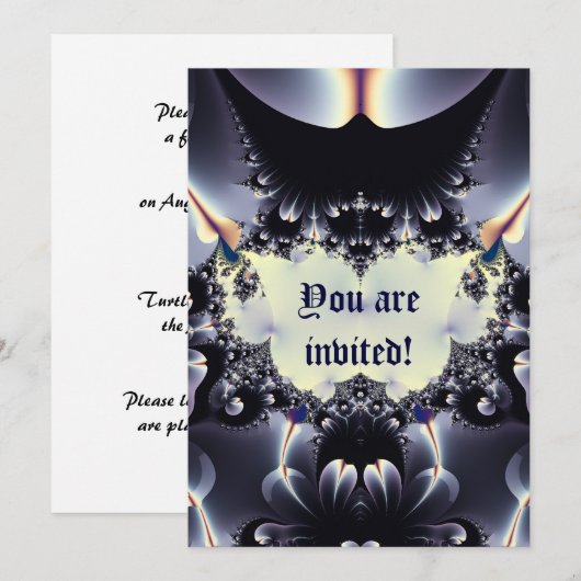 花弁の誘い 招待状 (正面/裏面)