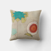 花弁はIを模造します クッション (裏面)