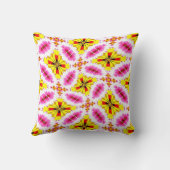 花弁カラフル模様 クッション (裏面)