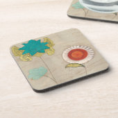 花弁パターンI コースター (左側)