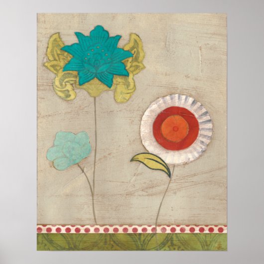 花弁パターンI ポスター (正面)