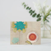 花弁パターンI ポストカード (スタンド正面)